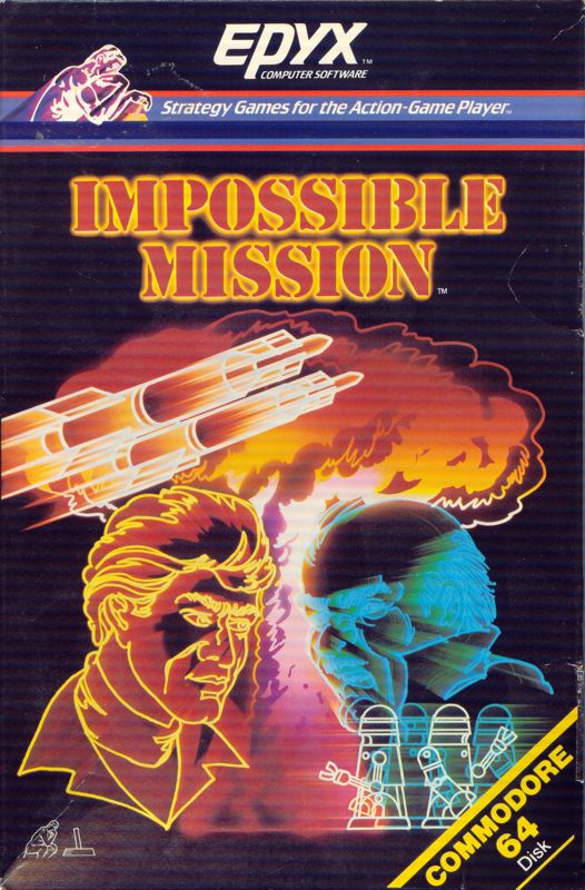 Impossible Mission box art for Sega Master System